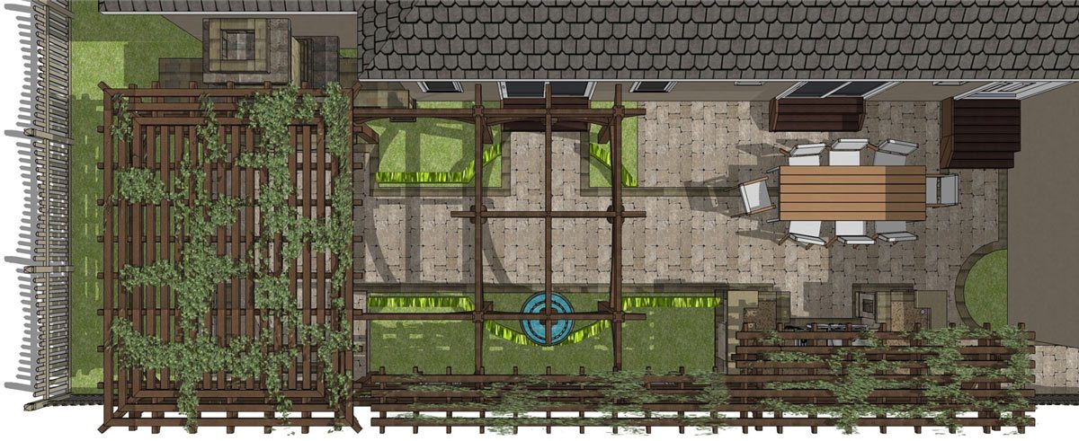 pergola kit layout