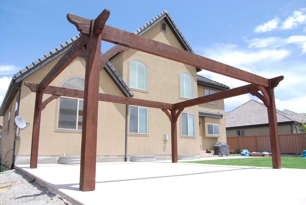 pergola with no roof