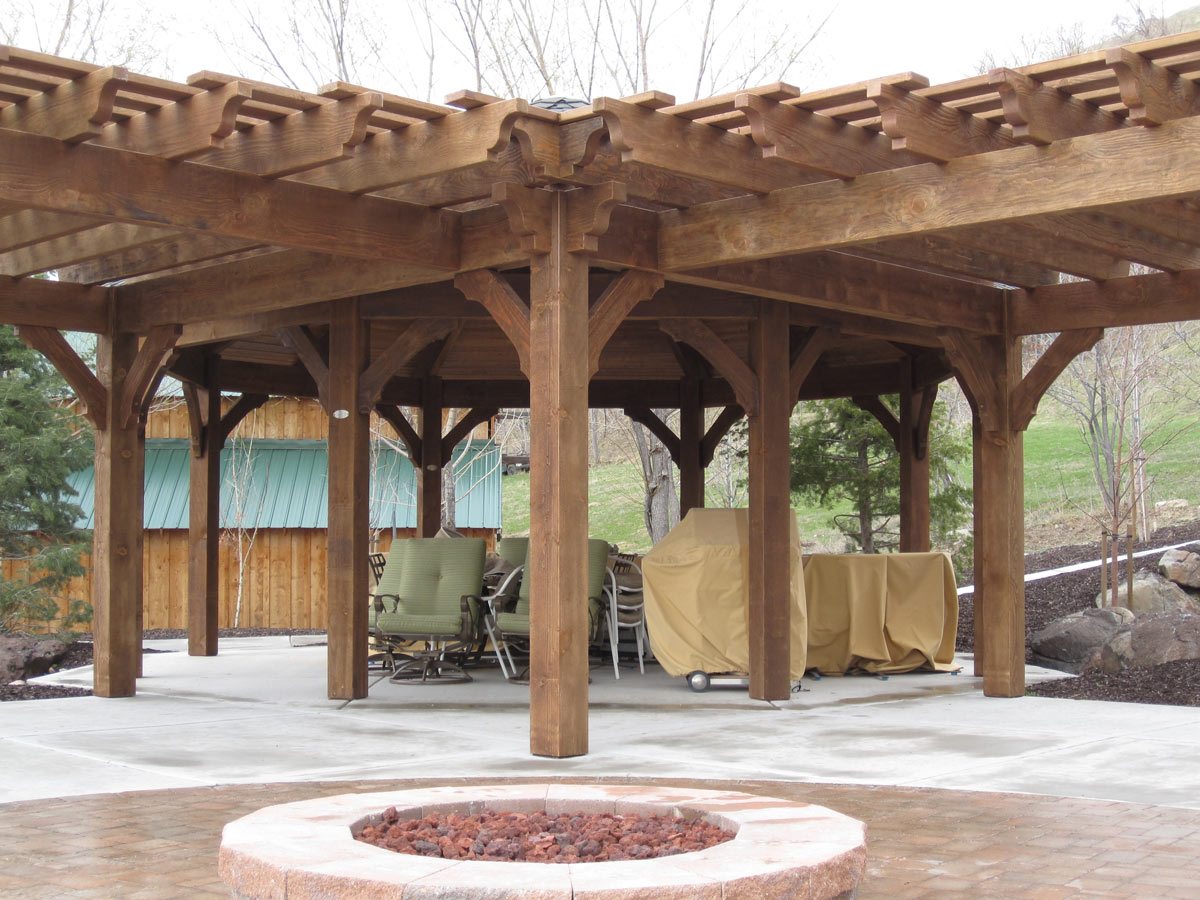 fire pit pergola gazebo