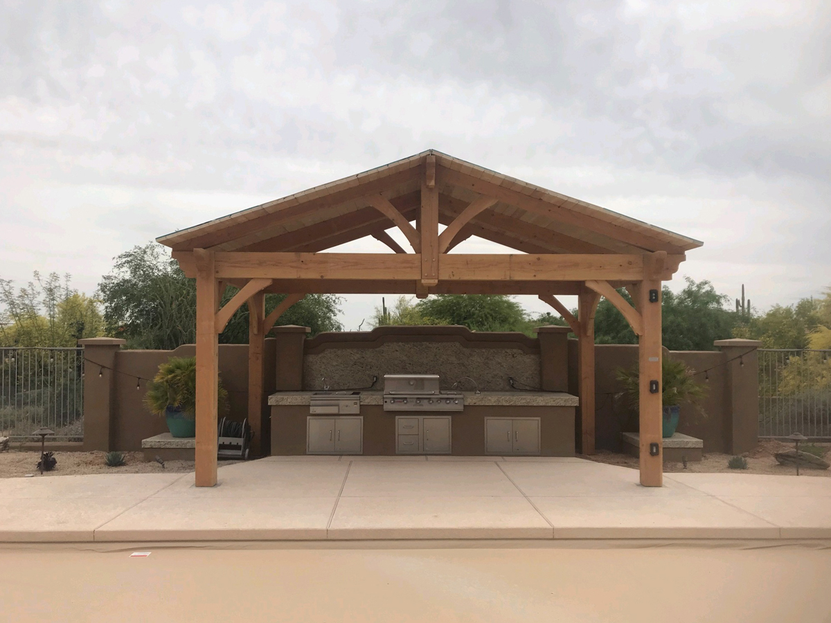 outdoor kitchen pavilion