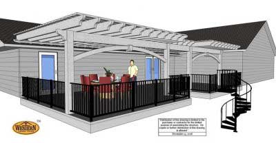 benefit pergola deck plan